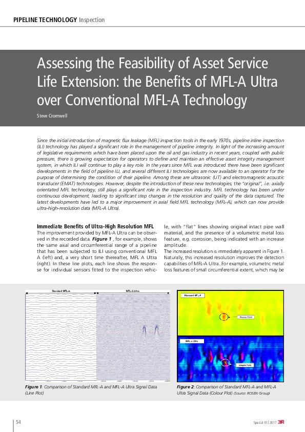 Assessing the Feasibility of Asset Service Life Extension: the Benefits of MFL-A Ultra over Conventional MFL-A Technology