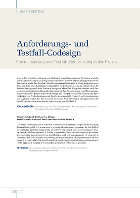Anforderungs- und Testfall-Codesign