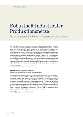 Robustheit industrieller Produktionsnetze