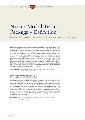 Namur Modul Type Package – Definition