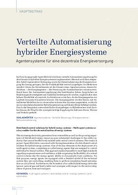 Verteilte Automatisierung hybrider Energiesysteme