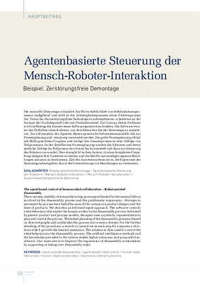 Agentenbasierte Steuerung der Mensch-Roboter-Interaktion