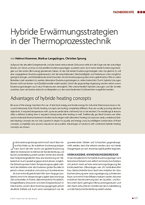 Hybride Erwärmungsstrategien in der Thermoprozesstechnik