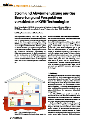 Strom und Abwärmenutzung aus Gas: Bewertung und Perspektiven verschiedener KWK-Technologien