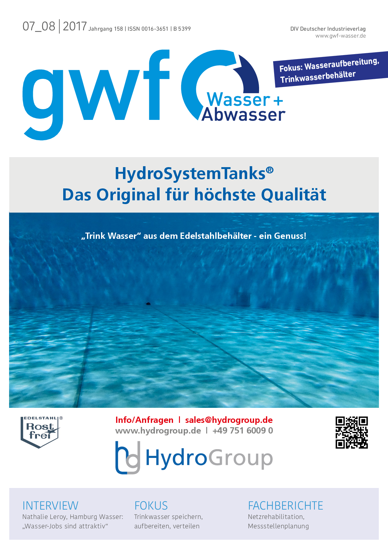 gwf – Wasser|Abwasser – Ausgabe 07-08 2017