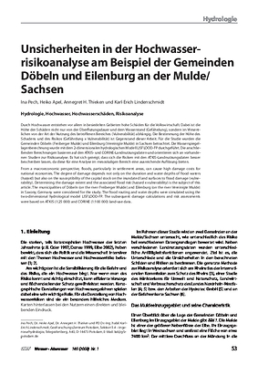 Unsicherheiten in der Hochwasser-risikoanalyse am Beispiel der Gemeinden Döbeln und Eilenburg an der Mulde/Sachsen