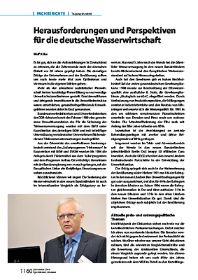 Herausforderungen und Perspektiven für die deutsche Wasserwirtschaft