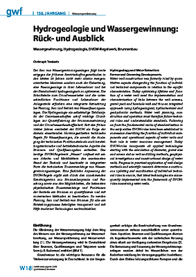 Hydrogeologie und Wassergewinnung: Rück- und Ausblick