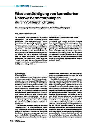 Wiederertüchtigung von korrodierten Unterwassermotorpumpen durch Vollbeschichtung
