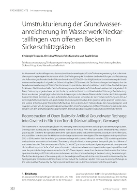 Umstrukturierung der Grundwasseranreicherung im Wasserwerk Neckartailfingen von offenen Becken in Sickerschlitzgräben