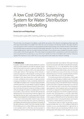 A low Cost GNSS Surveying System for Water Distribution System Modelling