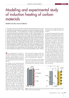 Modeling and experimental study of induction heating of carbon materials