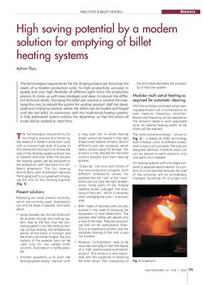 High saving potential by a modern solution for emptying of billet heating systems