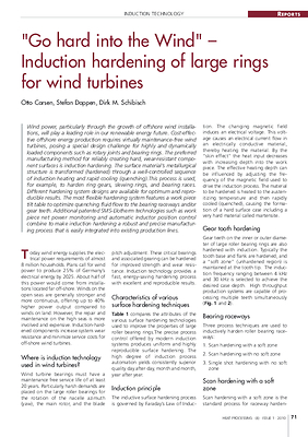 “Go hard into the Wind” – Induction hardening of large rings for wind turbines