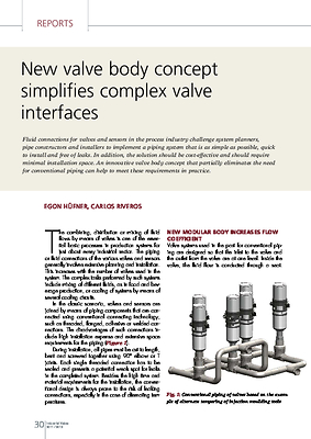 New valve body concept simplifies complex valve interfaces