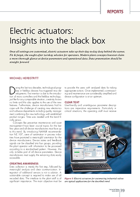 Electric actuators: Insights into the black box